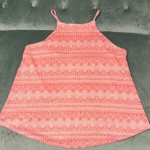 Coral Patterned Women's Tank Top
